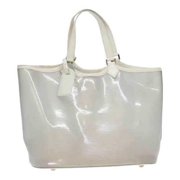 LOUIS VUITTON Epi Plage Lagoon Bay Tote Bag White Clear - Picture 2 of 16